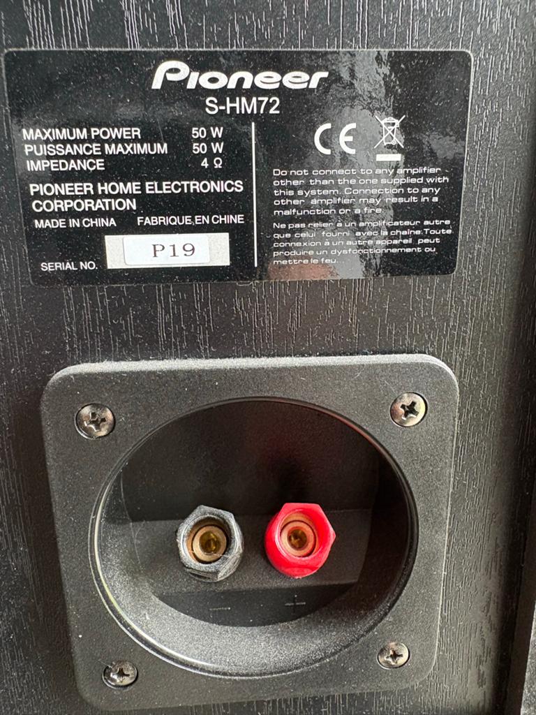 Pioneer S-HM72 boekenplank speakers - Goede staat, Overige merken, Ophalen of Verzenden, Zo goed als nieuw, Minder dan 60 watt