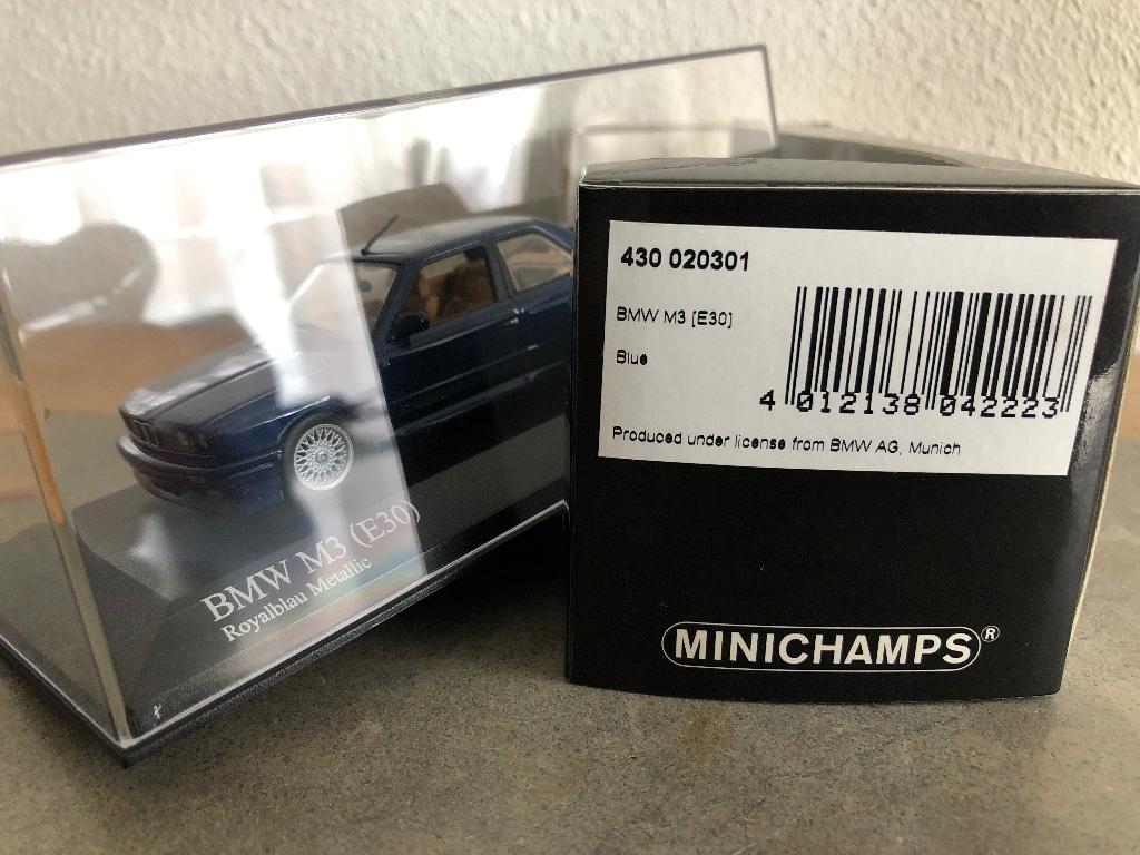 Mdl.032 Minichamps BMW E30 M3 [Street-version] 1987, Hobby en Vrije tijd, Modelauto's | 1:43, Nieuw, Auto, MiniChamps, Ophalen of Verzenden