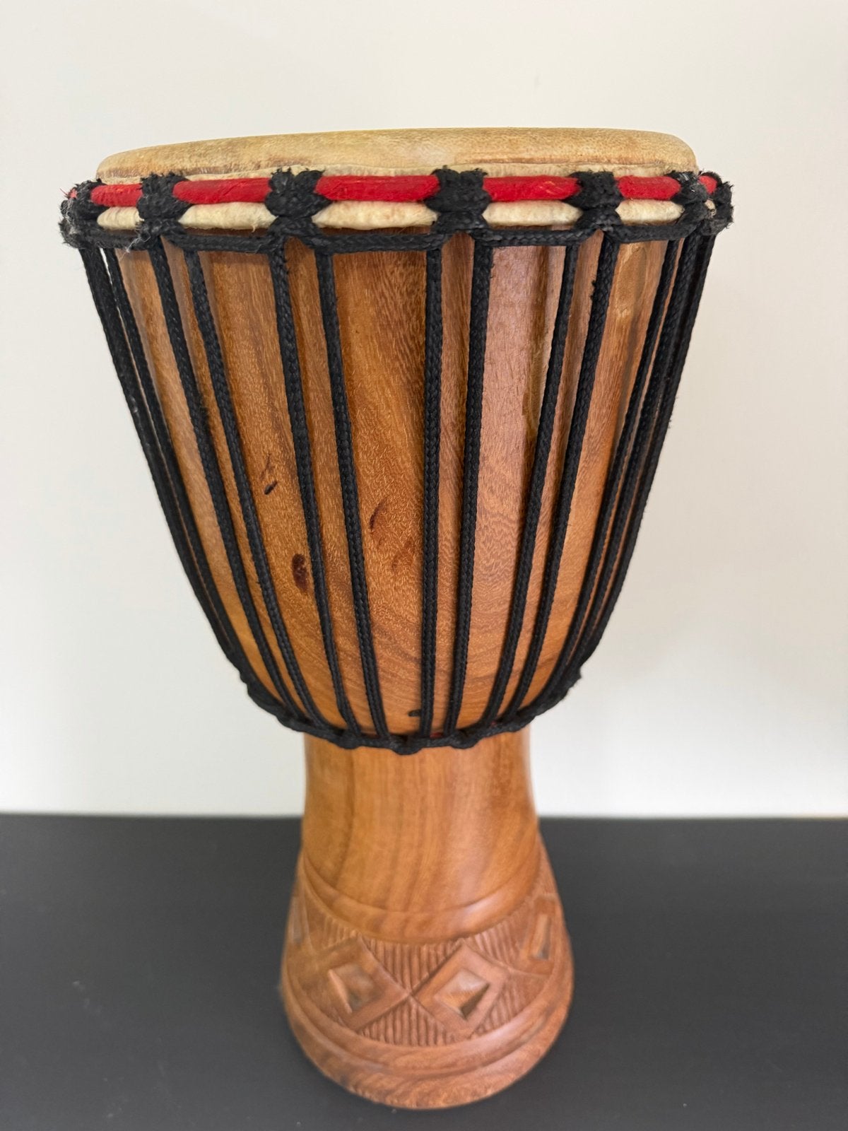 Mooie handgemaakte Djembe trommel, Ophalen of Verzenden, Zo goed als nieuw, Trommel