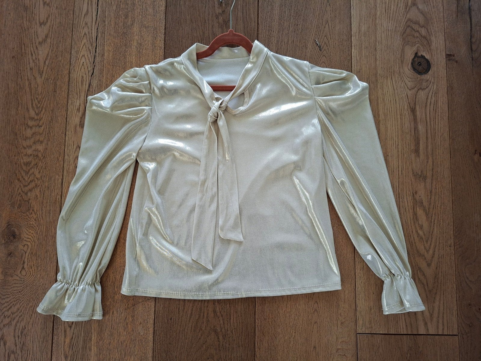 Feestelijke kerstblouse meisje maat 146/152 (zgan), Meisje, Overhemd of Blouse, S. Tiffany Moda, Ophalen of Verzenden