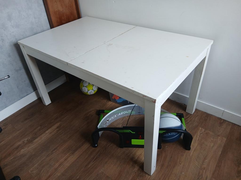 Handige uitschuifbare tafel, Ophalen, Gebruikt