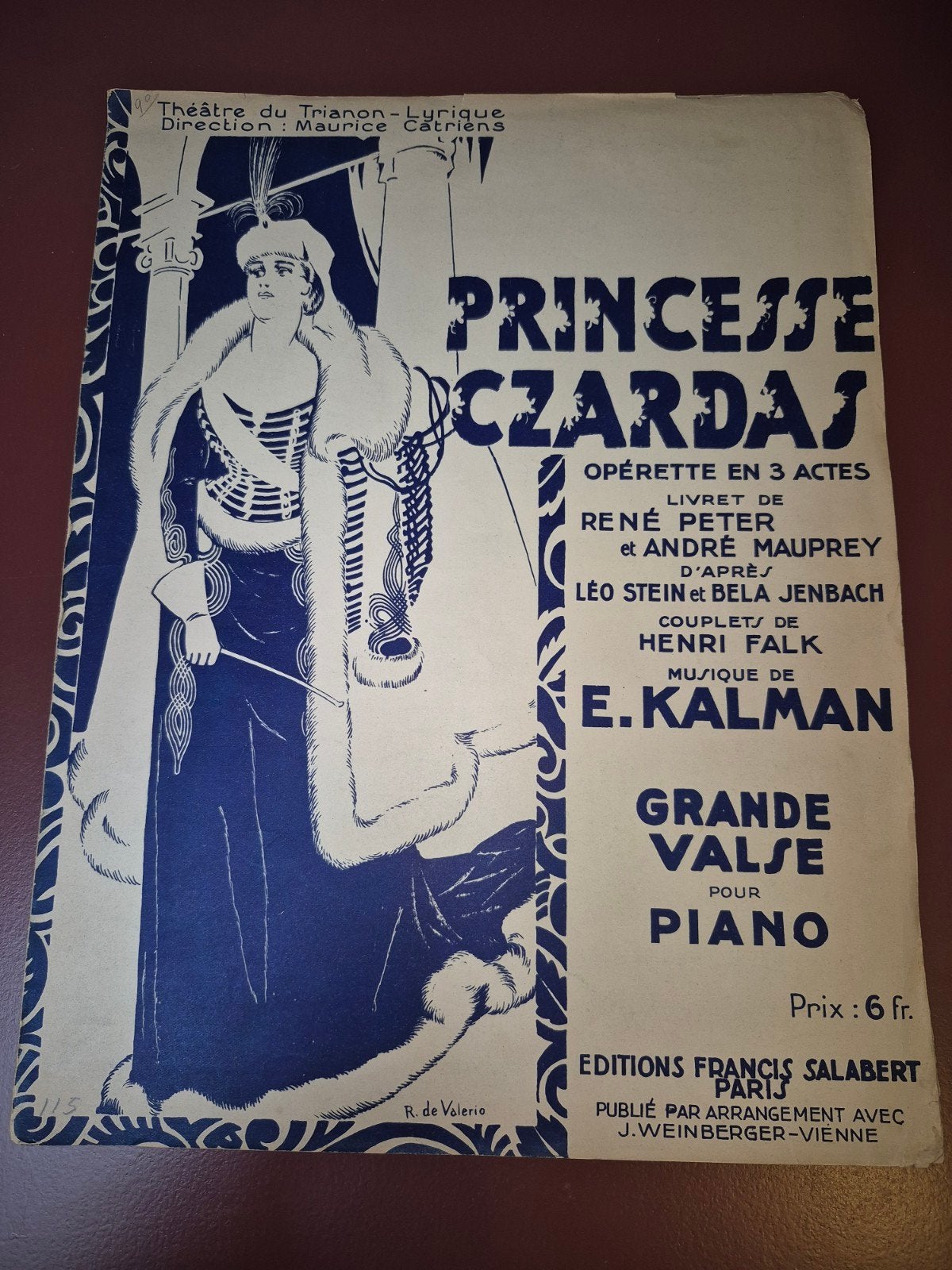 Princesse Czardas - Grote Wals voor Piano (bladmuziek), Gebruikt, Klassiek, Ophalen of Verzenden, Thema