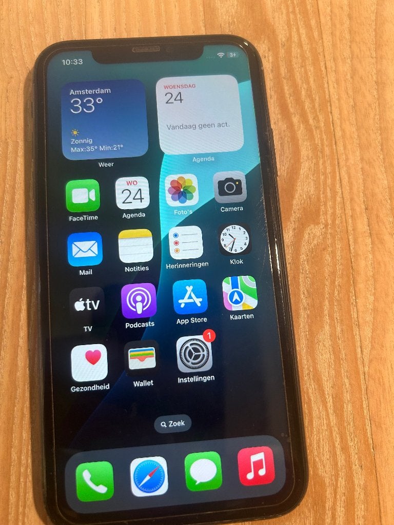 iphone 11 64 GB zwart, Zwart, Zo goed als nieuw, 64 GB, Zonder simlock