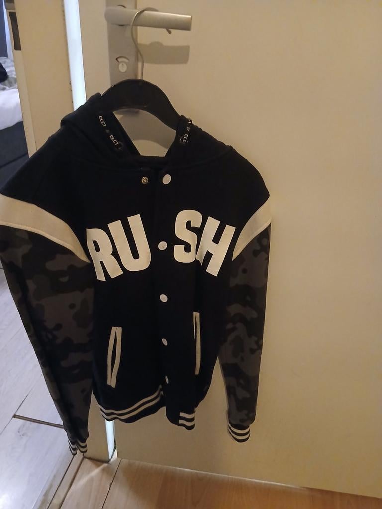 Stoere RUSH baseball jack met capuchon - Maat 146/152, Ophalen of Verzenden, Nieuw