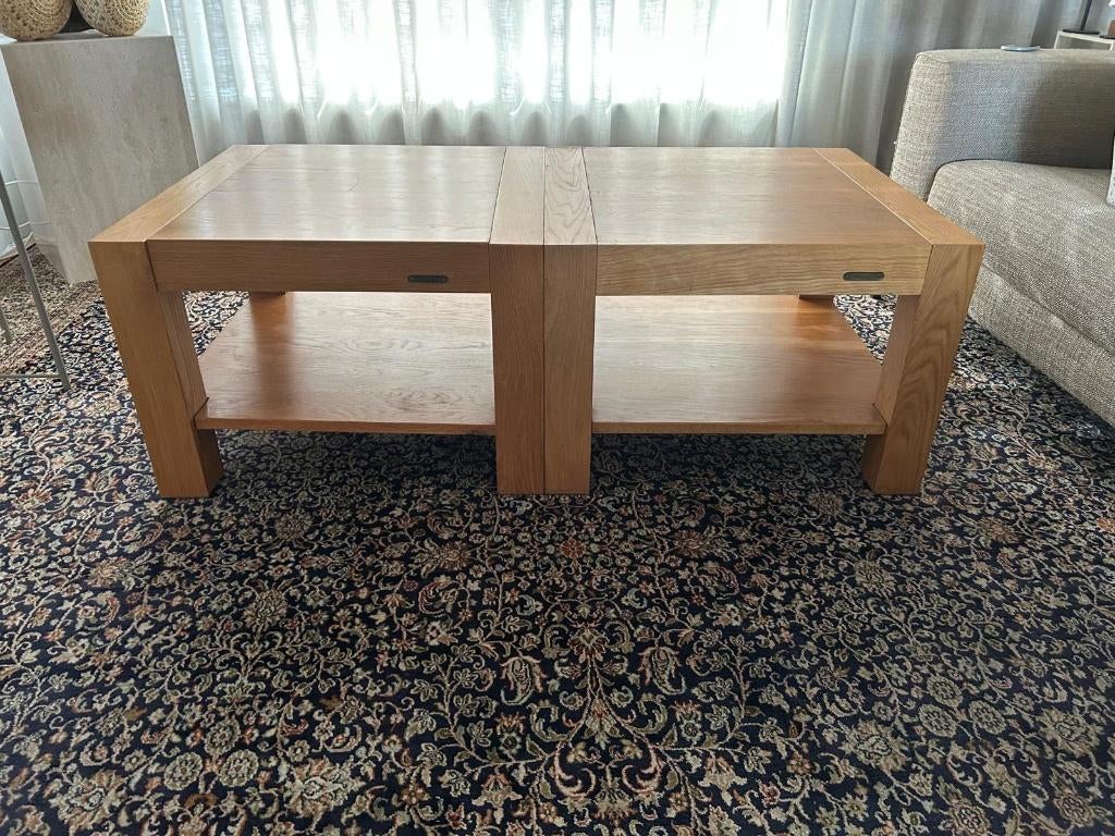Wauw  Niet 1, 2 maar 3 dezelfde bijzettafels van Fairwood, Huis en Inrichting, Minder dan 55 cm, Vierkant, Hout, Ophalen