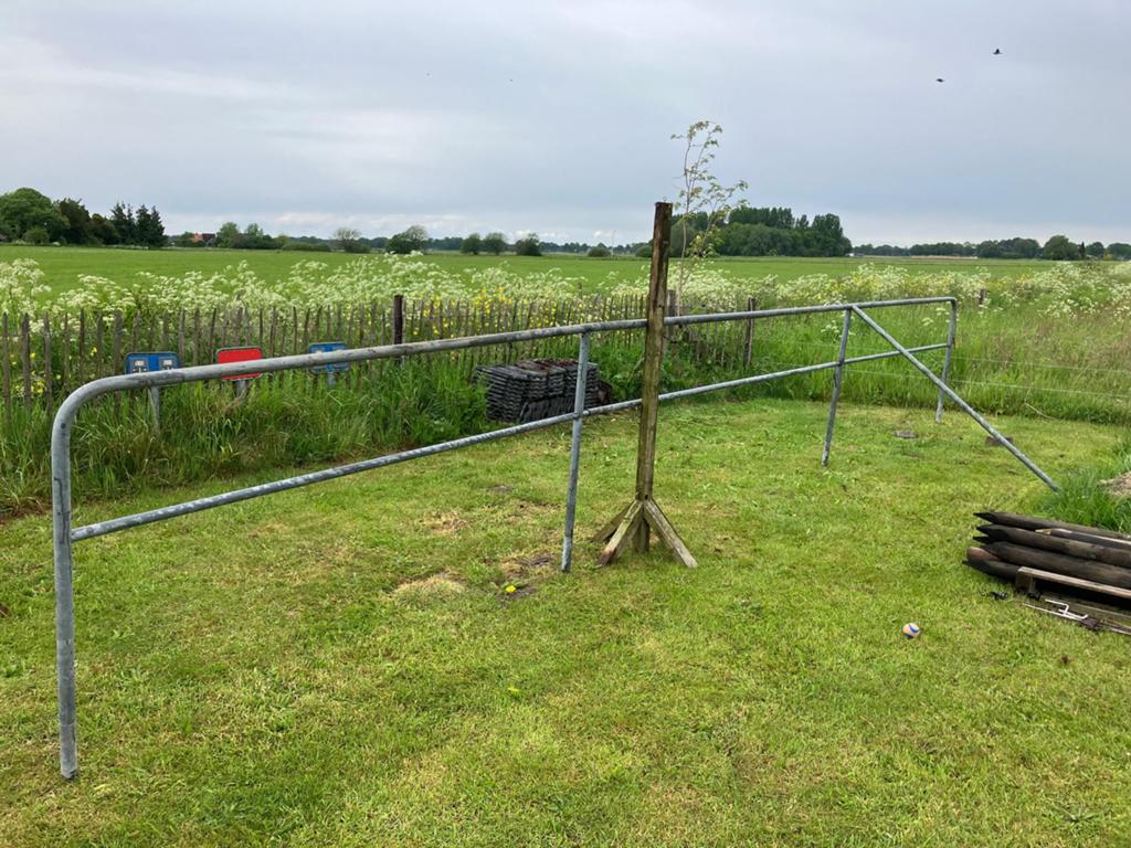 Stalen hekwerk t.e.a.b., Weidegang