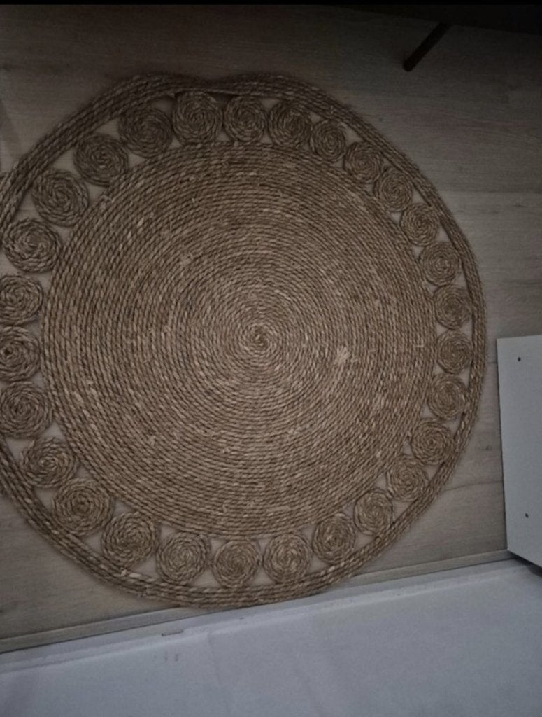 jute kleed, Huis en Inrichting, Ophalen, Rond, Zo goed als nieuw, 100 tot 150 cm