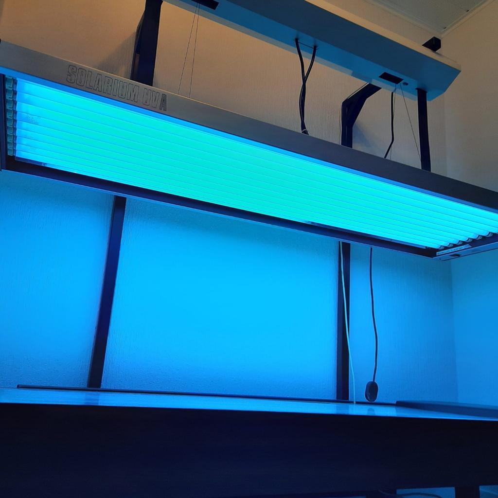 Philips Solarium UVA Zonnebank - Dubbelzijdig, Ophalen, Gebruikt, Zonnebank dubbelzijdig, 15 lampen of meer