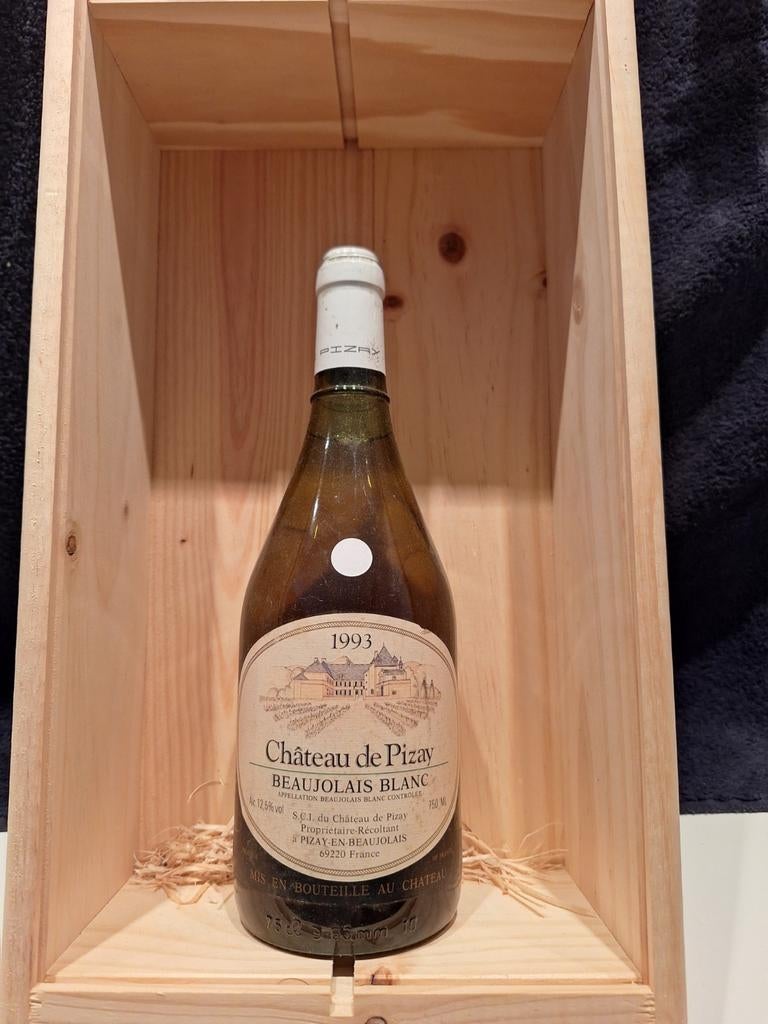 Château de Pizay Beaujolais Blanc 1993, Verzamelen, Wijnen, Gebruikt, Frankrijk, Ophalen of Verzenden, Witte wijn