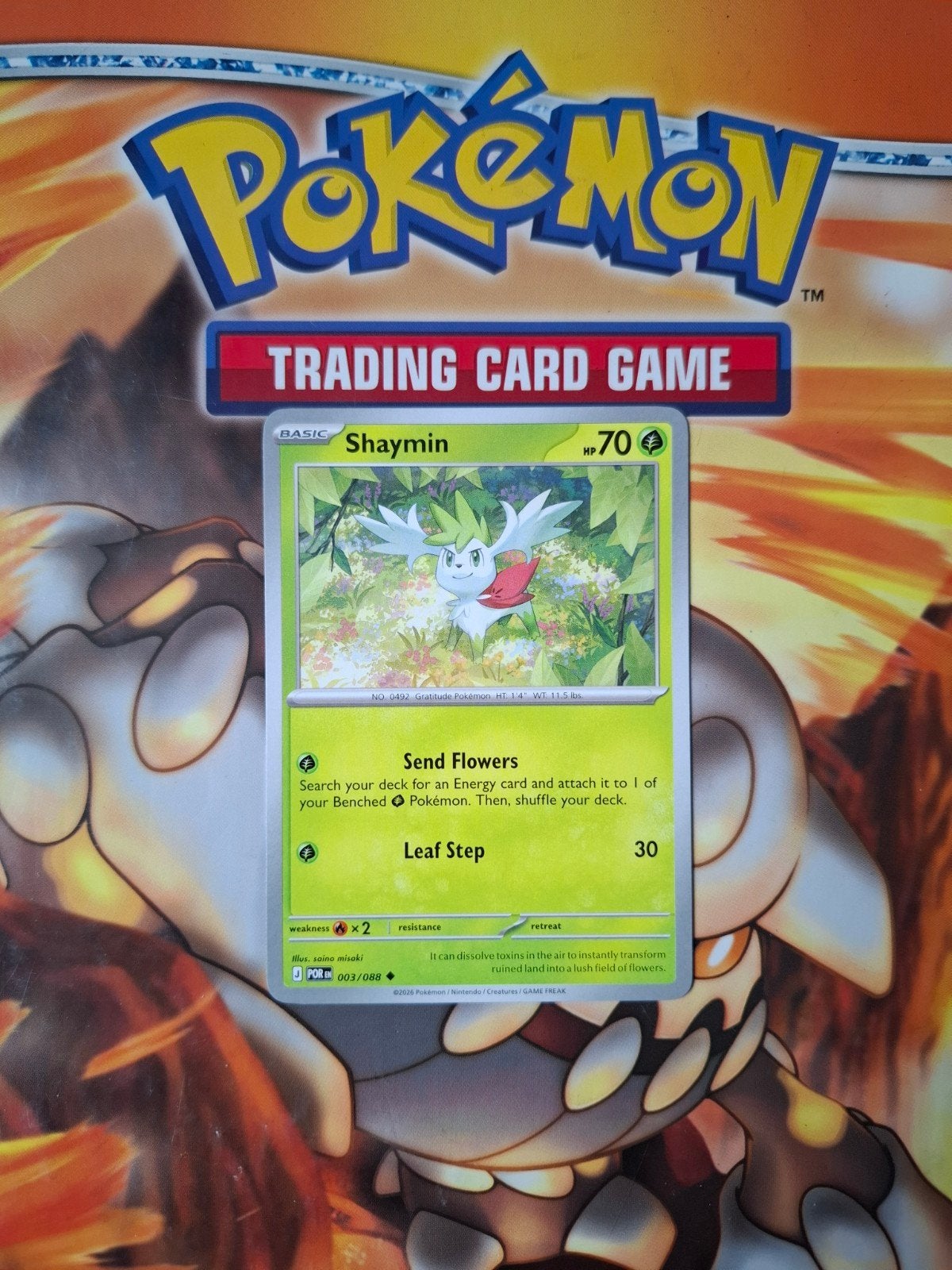 Shaymin 003/088 Perfect Order pokemon kaart nm, Ophalen of Verzenden, Zo goed als nieuw, Losse kaart