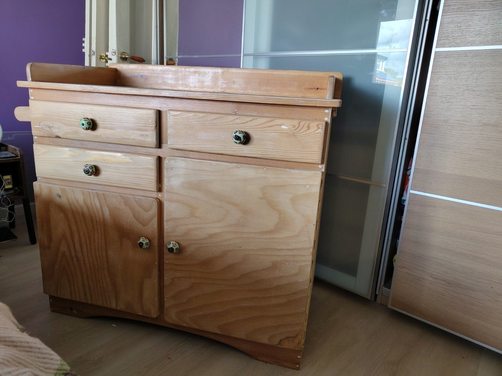 Vintage Houten Commode, Ophalen, Gebruikt