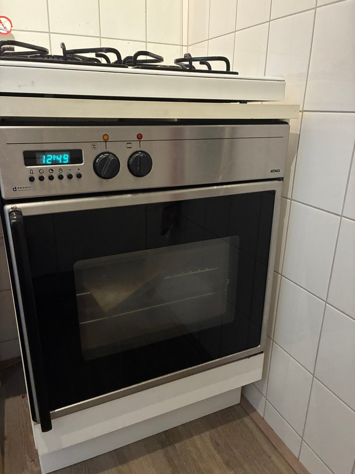 Gasfornuis en Oven GRATIS, Ophalen, Minder dan 85 cm, 4 kookzones, Zo goed als nieuw