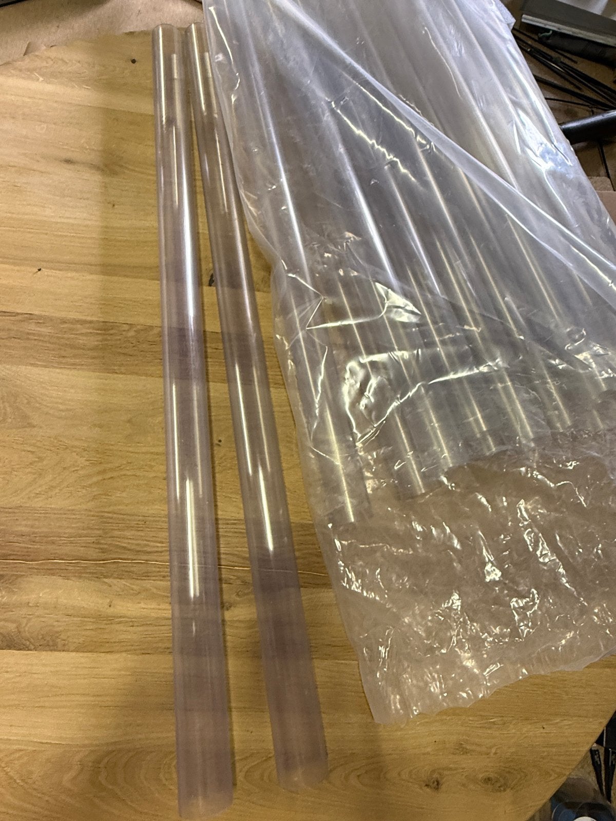 Transparante PVC buizen / drukbuis. 50 mm x 100 cm, Pvc, Nieuw, Minder dan 2 meter, Rechte buis