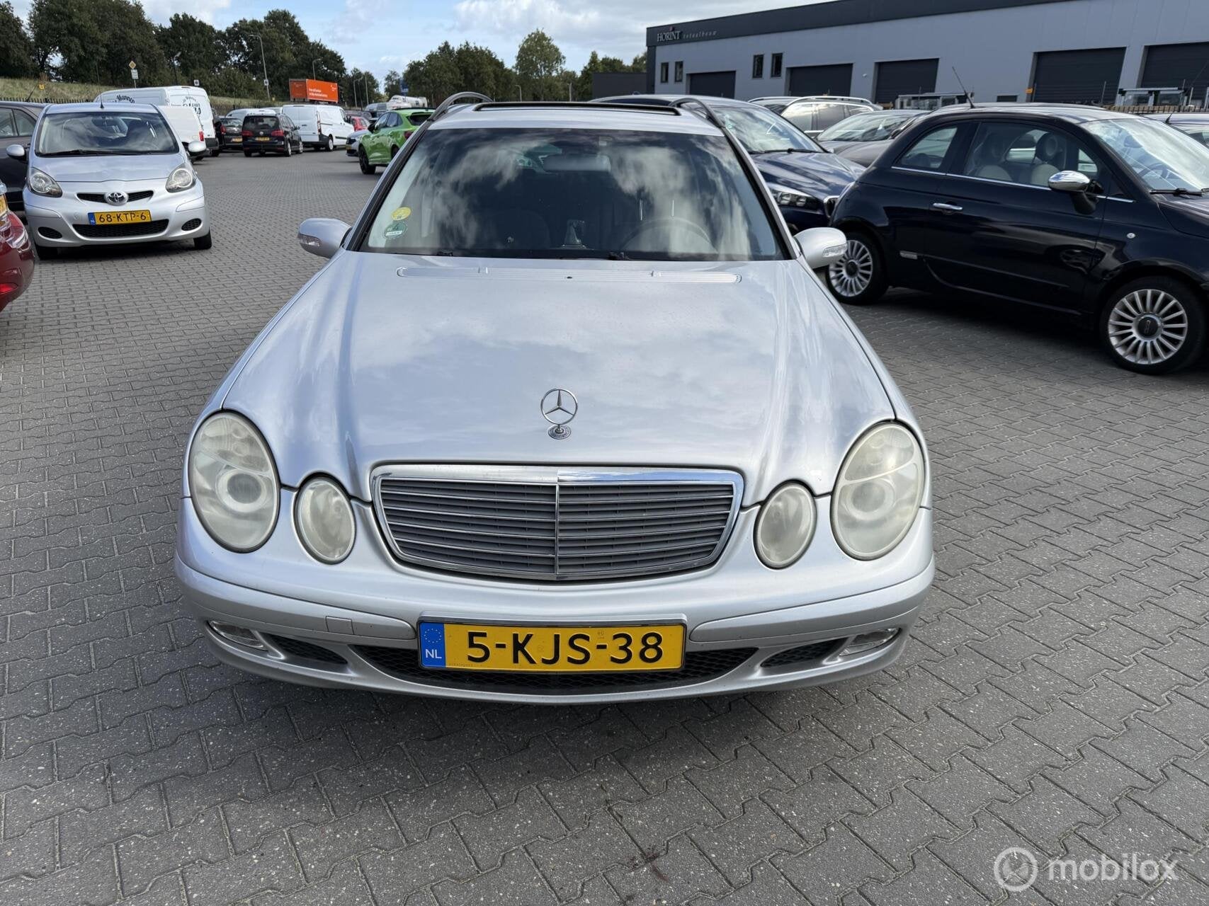 Mercedes E-klasse Combi 200 K. Classic open dak, Auto's, Automaat, Gebruikt, Zwart, 4 cilinders