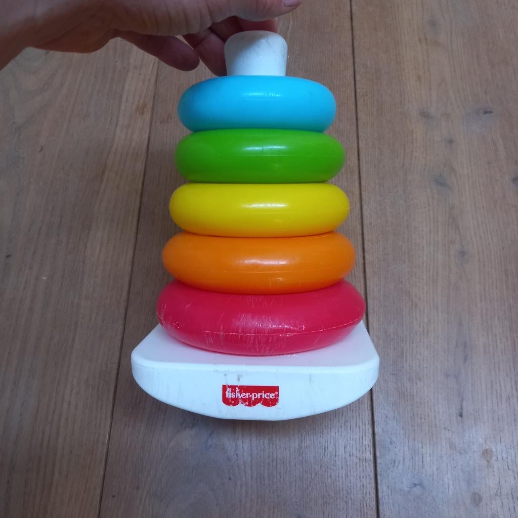 Fisher Price ringen toren, Ophalen of Verzenden, Gebruikt, Speelset