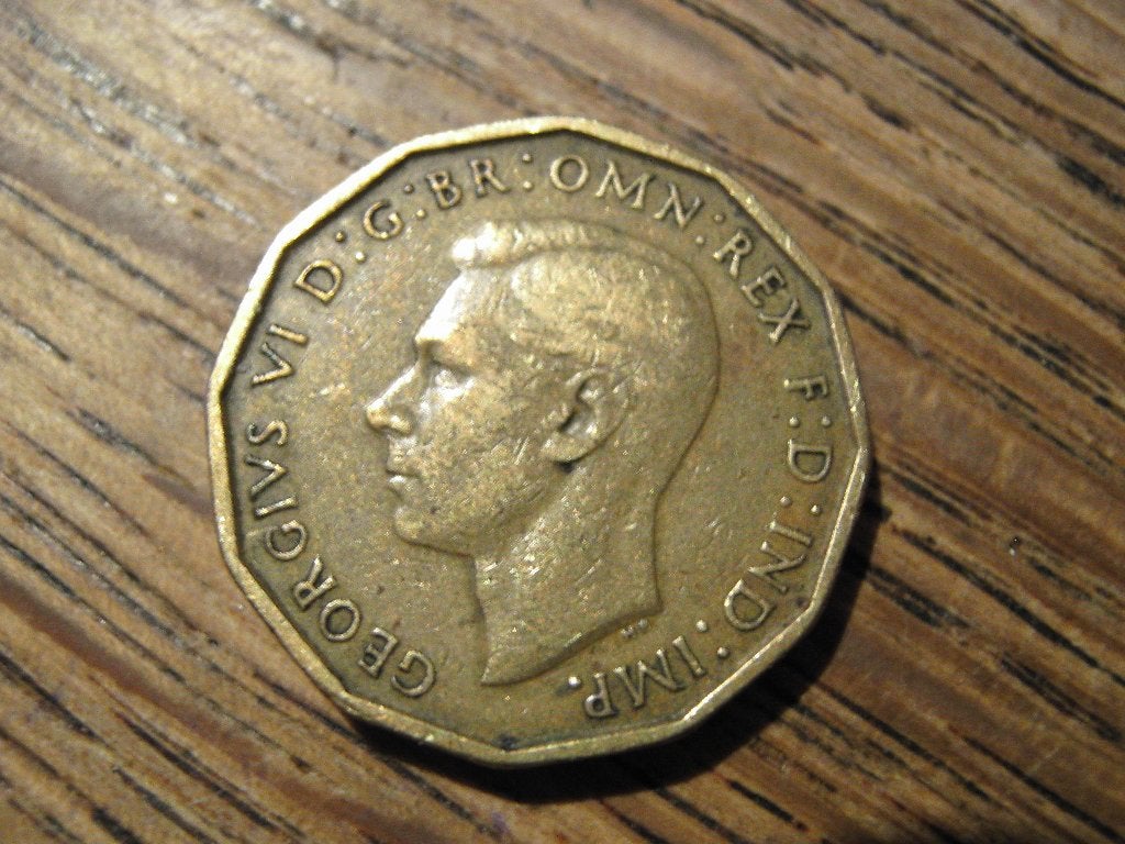Engeland 3 Pence 1942 "Ticky", George VI, WW2 #620, Ophalen of Verzenden, Overige landen, Losse munt