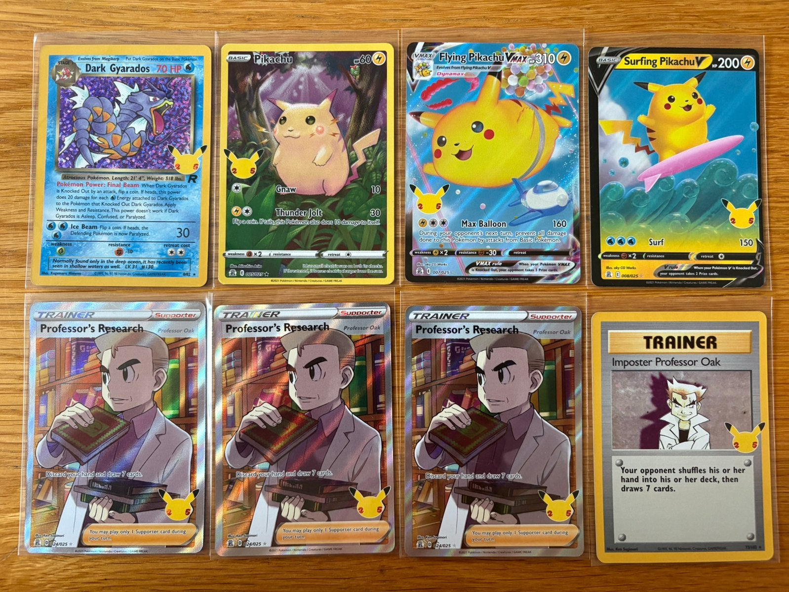 Pokemon 25 Celebrations hits kaarten, Ophalen of Verzenden, Zo goed als nieuw, Meerdere kaarten