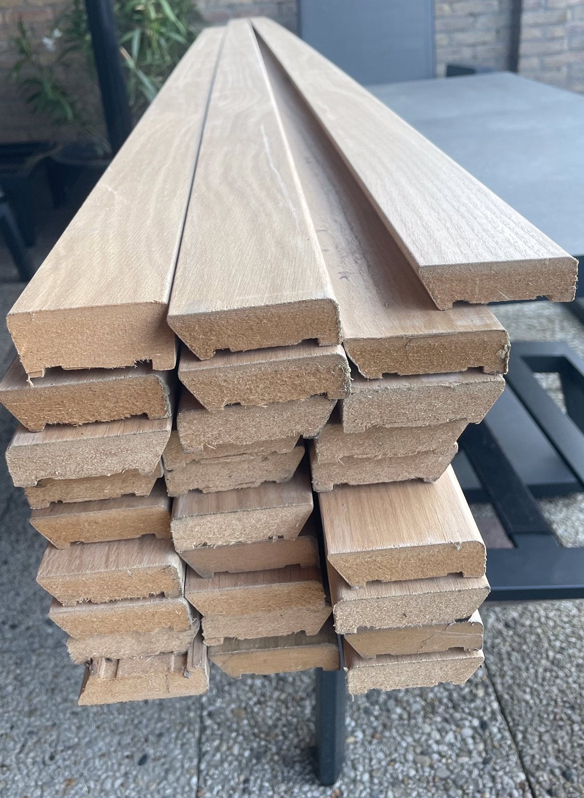 Plinten licht eiken, Ophalen, Eiken, Nieuw, 200 tot 250 cm