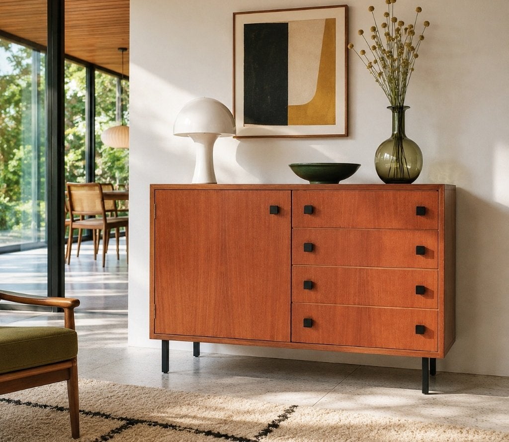 Prachtig vintage teakhouten TV-meubel / dressoir, Huis en Inrichting, Ophalen, Met lade(s), Teakhout, Zo goed als nieuw