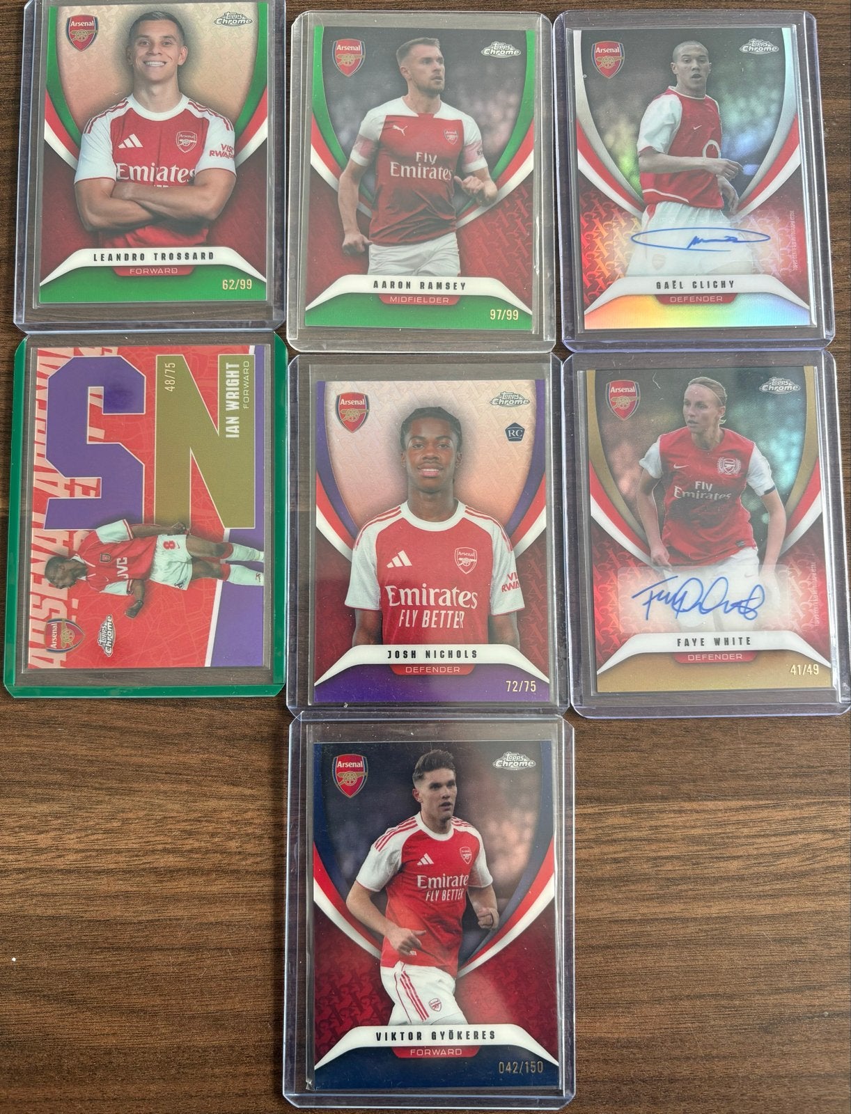 Voetbalkaartjes Arsenal - Topps Chrome, Ophalen of Verzenden, Zo goed als nieuw, Buitenlandse clubs, Spelerskaart