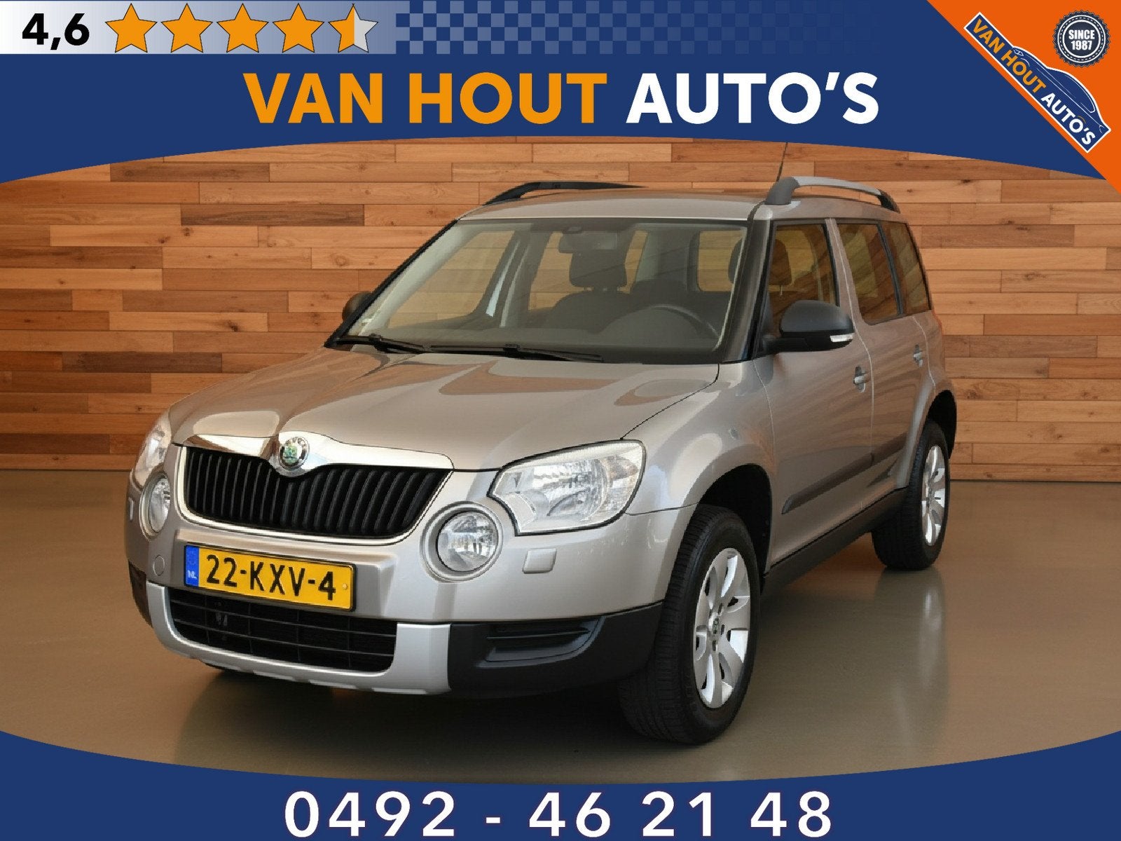 Skoda Yeti 1.2 TSI Active Plus | AIRCO | TREKHAAK (bj 2010), Auto's, Skoda, Voorwielaandrijving, Euro 5, Stof, Gebruikt