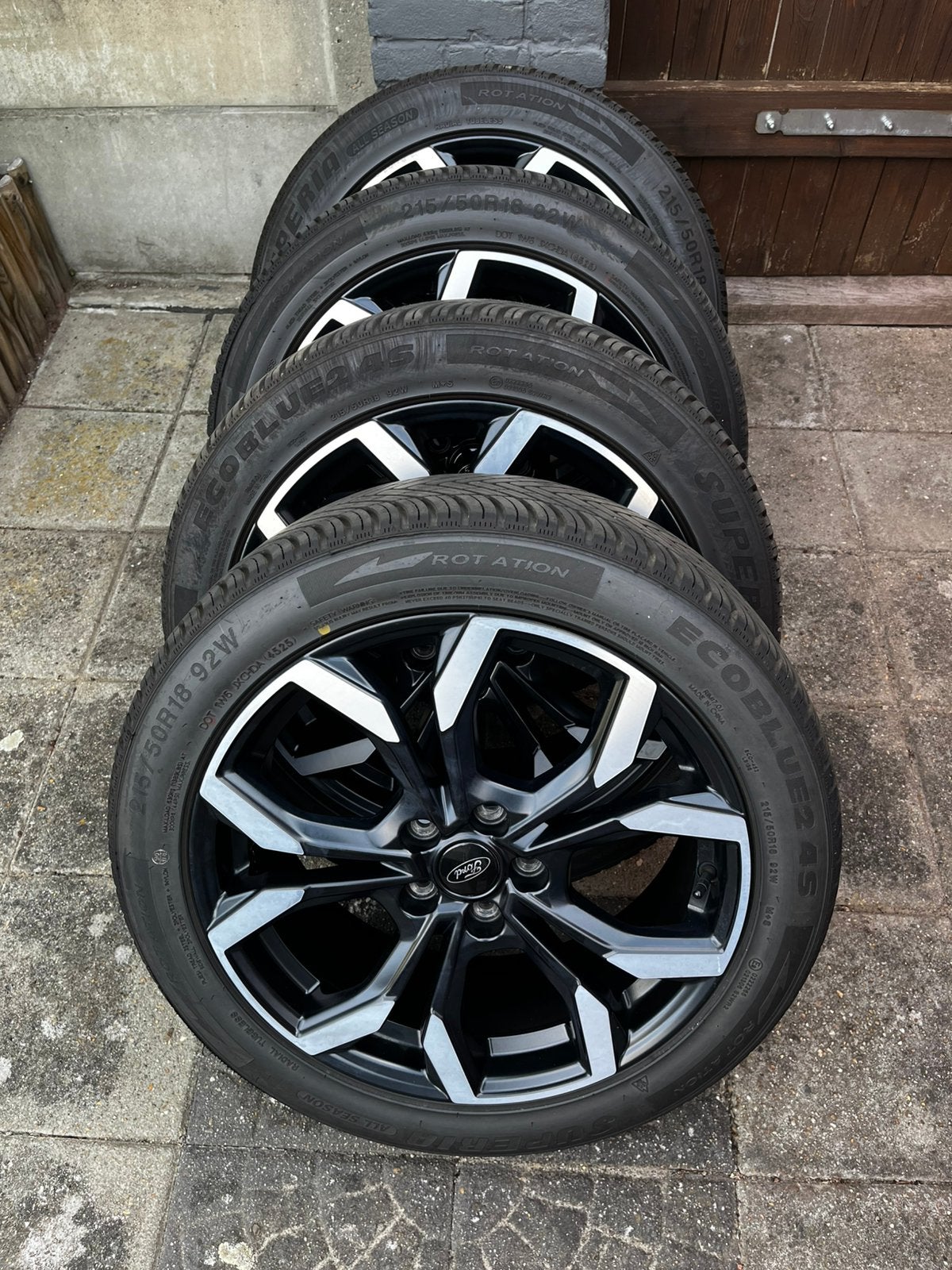 Ford STline velgen 18”, nieuwe AllSeason banden 215/50/18, Ophalen, 18 inch, 215 mm, Banden en Velgen