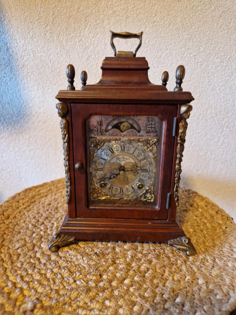 Antieke klok John Thomas Londen - uurwerk defect, Antiek en Kunst, Ophalen of Verzenden