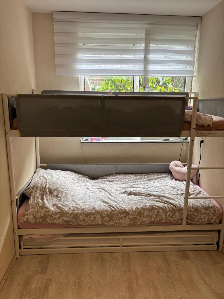 Stapelbed, Huis en Inrichting, Slaapkamer | Stapelbedden en Hoogslapers, Gebruikt, 90 cm, 160 tot 180 cm, Tweepersoons