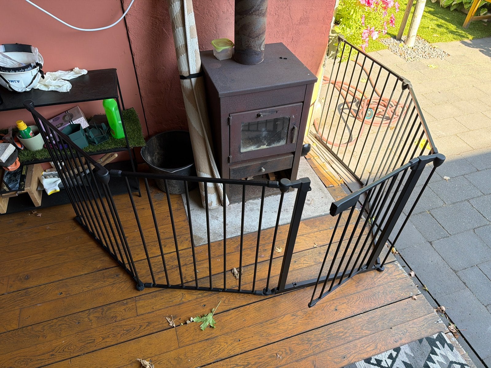 Metalen haardhekje/veiligheidshekje, Ophalen, Gebruikt, Overige typen, 115 cm of meer