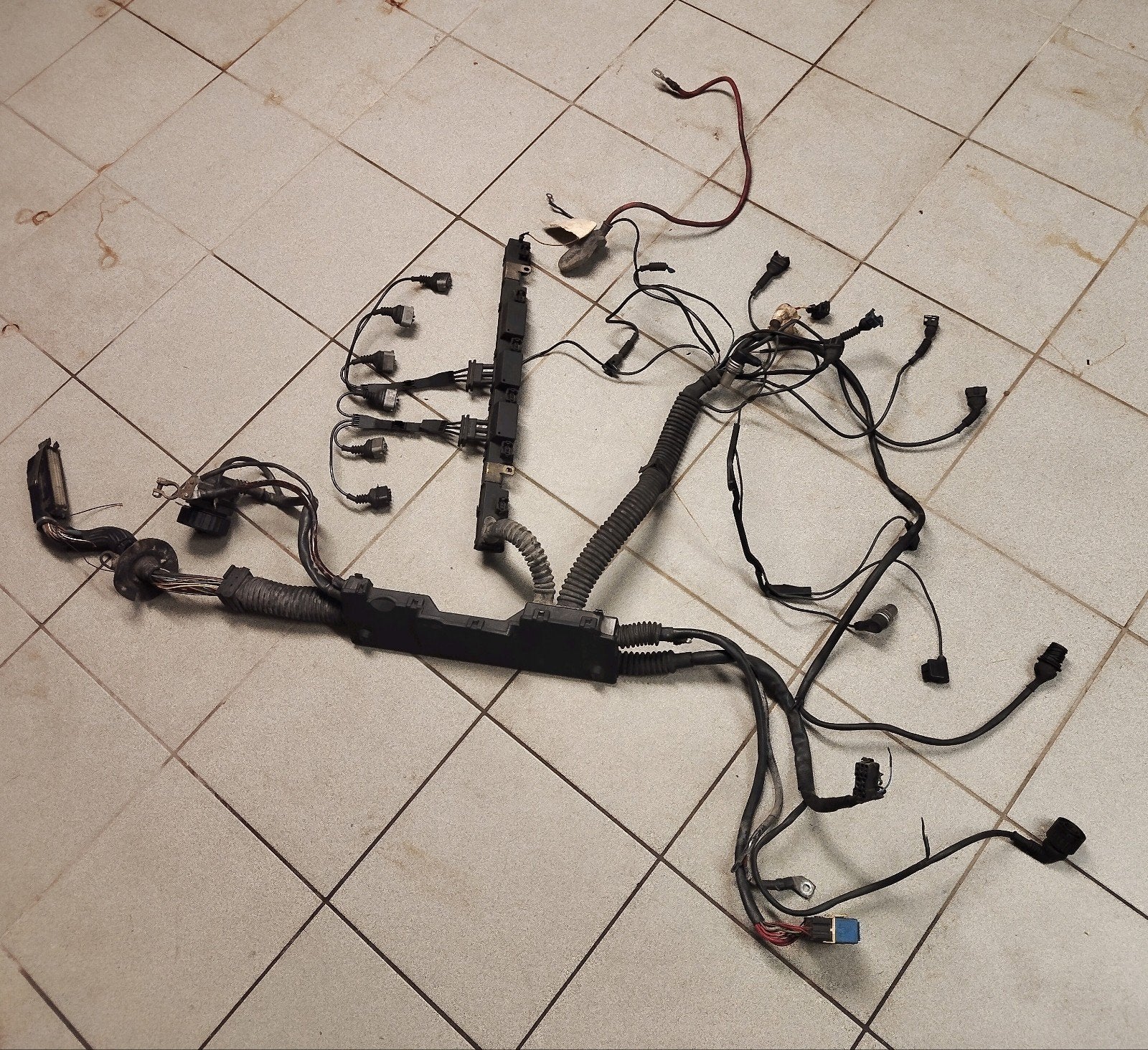 E30 M50B25 non vanos motorkabelboom., Ophalen of Verzenden, Gebruikt, BMW