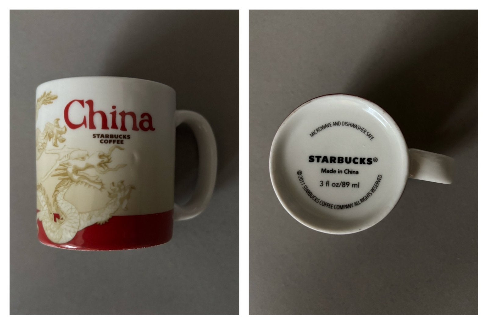 Starbucks espresso kopje China demitasse, Ophalen of Verzenden, Zo goed als nieuw, Gebruiksvoorwerp