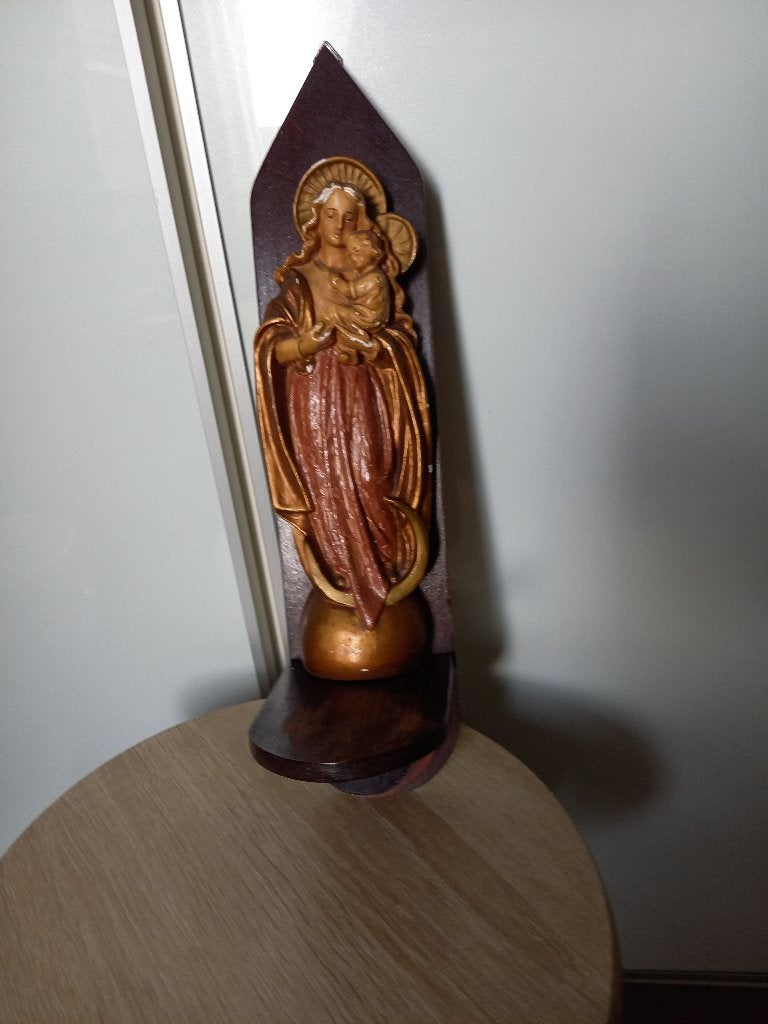 Wandaltaar / Wand Altaar / Wandbeeld Maria met Jezus, Verzenden