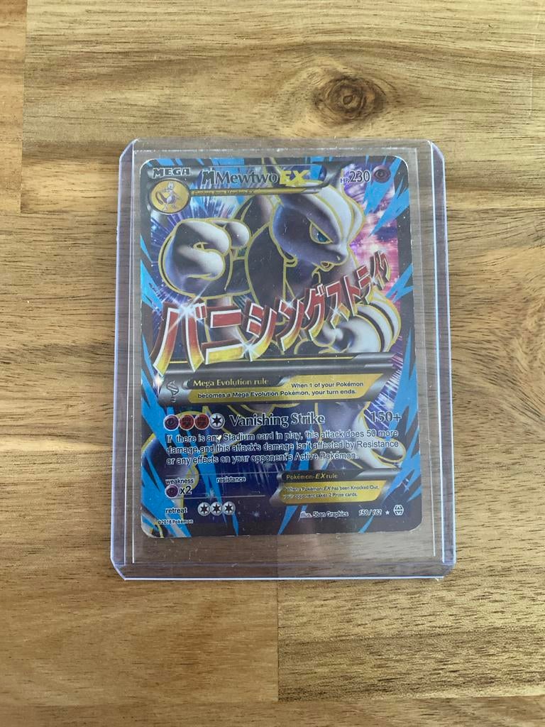 M Mewtwo EX #159 Pokémon kaart, Verzenden, Zo goed als nieuw, Losse kaart, Foil