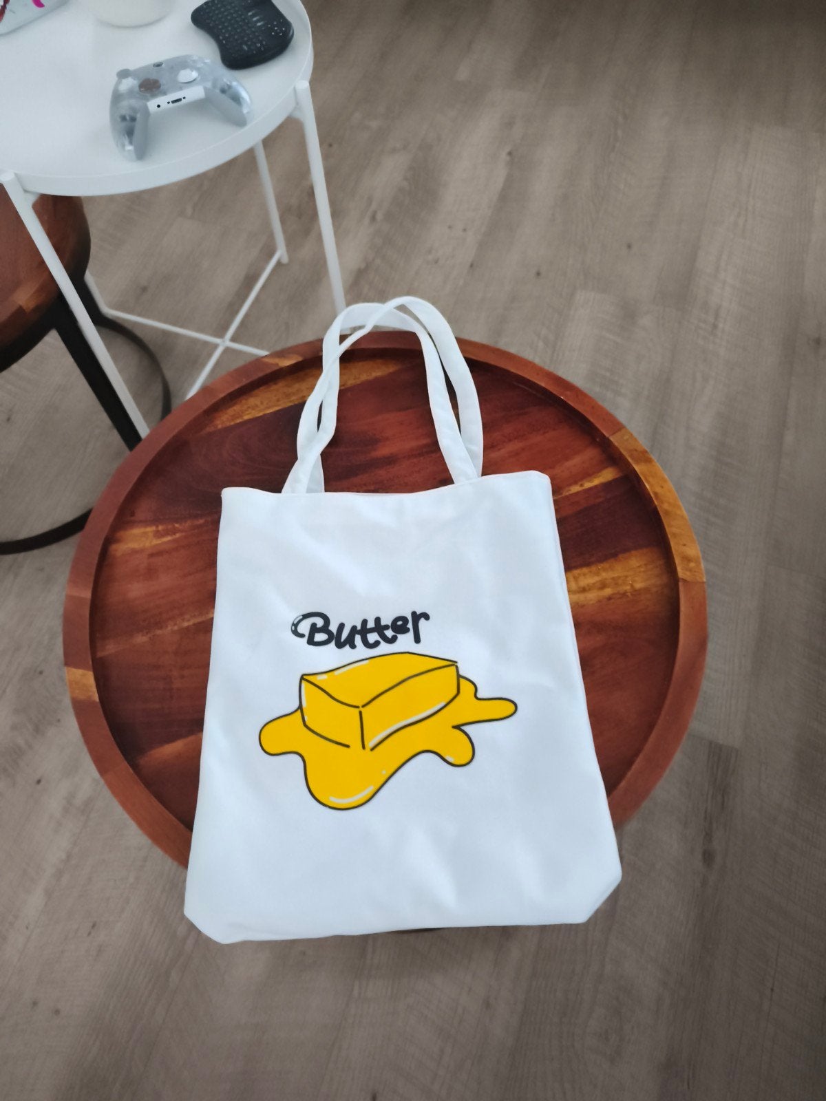 BUTTER totebag bts (onofficiële merch), Verzenden, Nieuw, Wit, Shopper