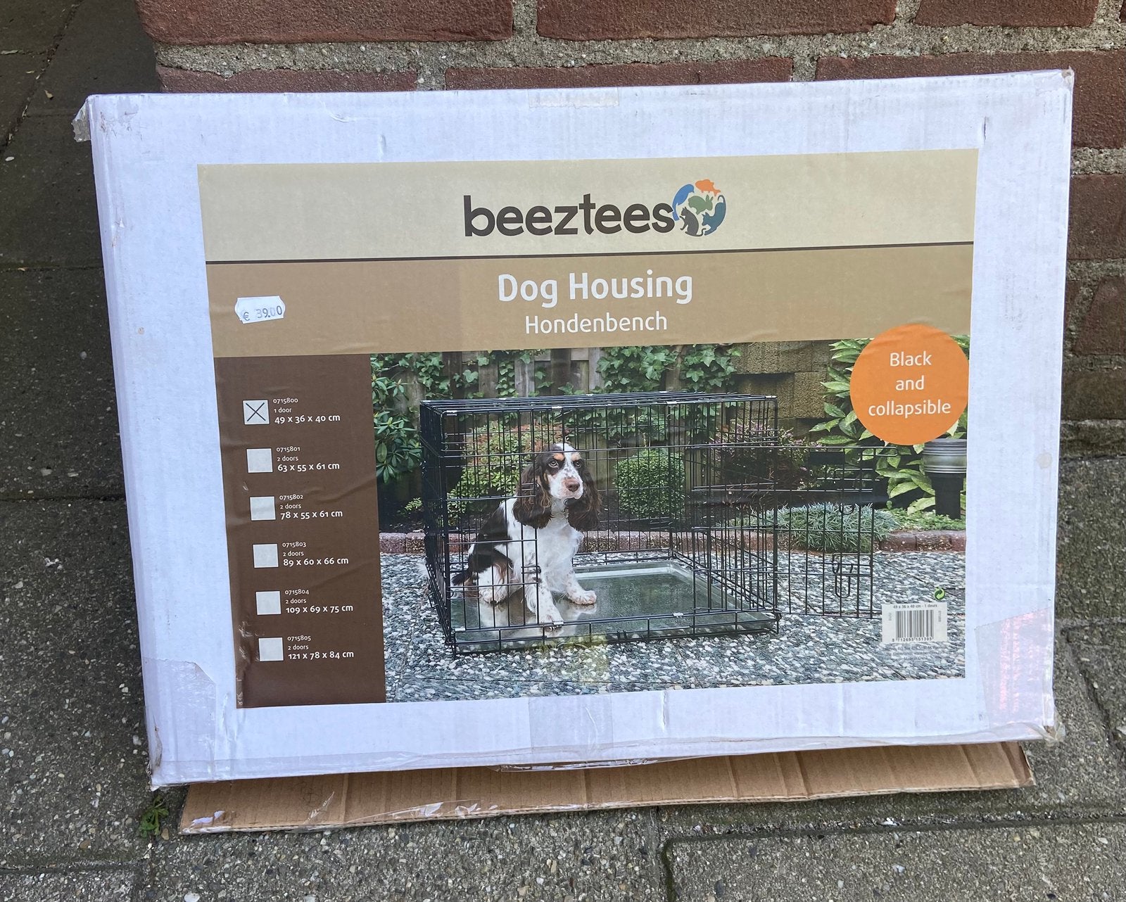 Hondenbench klein, Dieren en Toebehoren, Ophalen, Zo goed als nieuw, Minder dan 75 cm, Minder dan 65 cm