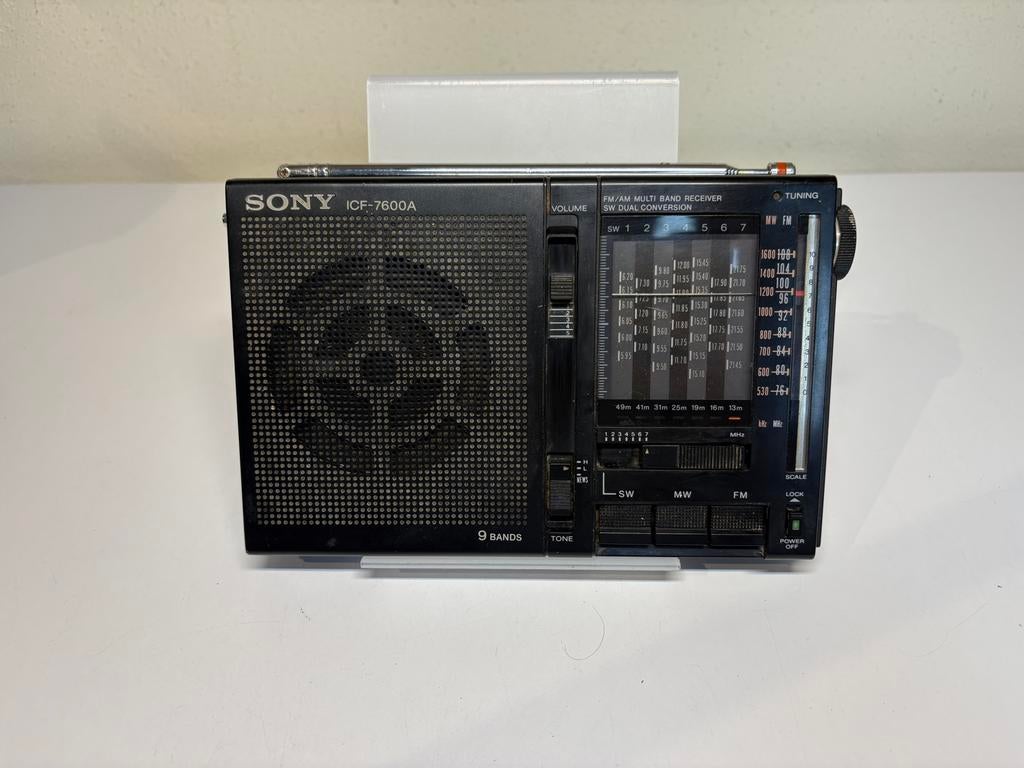 Sony ICF-7600A FM/AM Multi Band Receiver Wereldontvanger, Ophalen of Verzenden, Gebruikt, Wereldontvanger