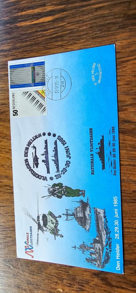 Envelop Nationale Vlootdagen Den Helder 1985, Verzenden, Envelop