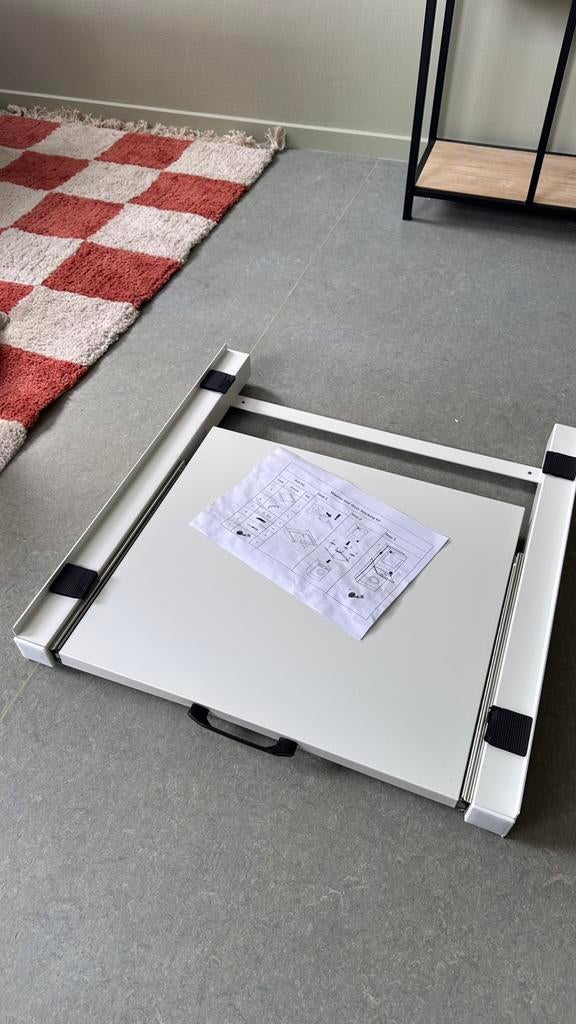 Tussenstuk wasmachine & droger XL met lade Wit, Ophalen, Nieuw