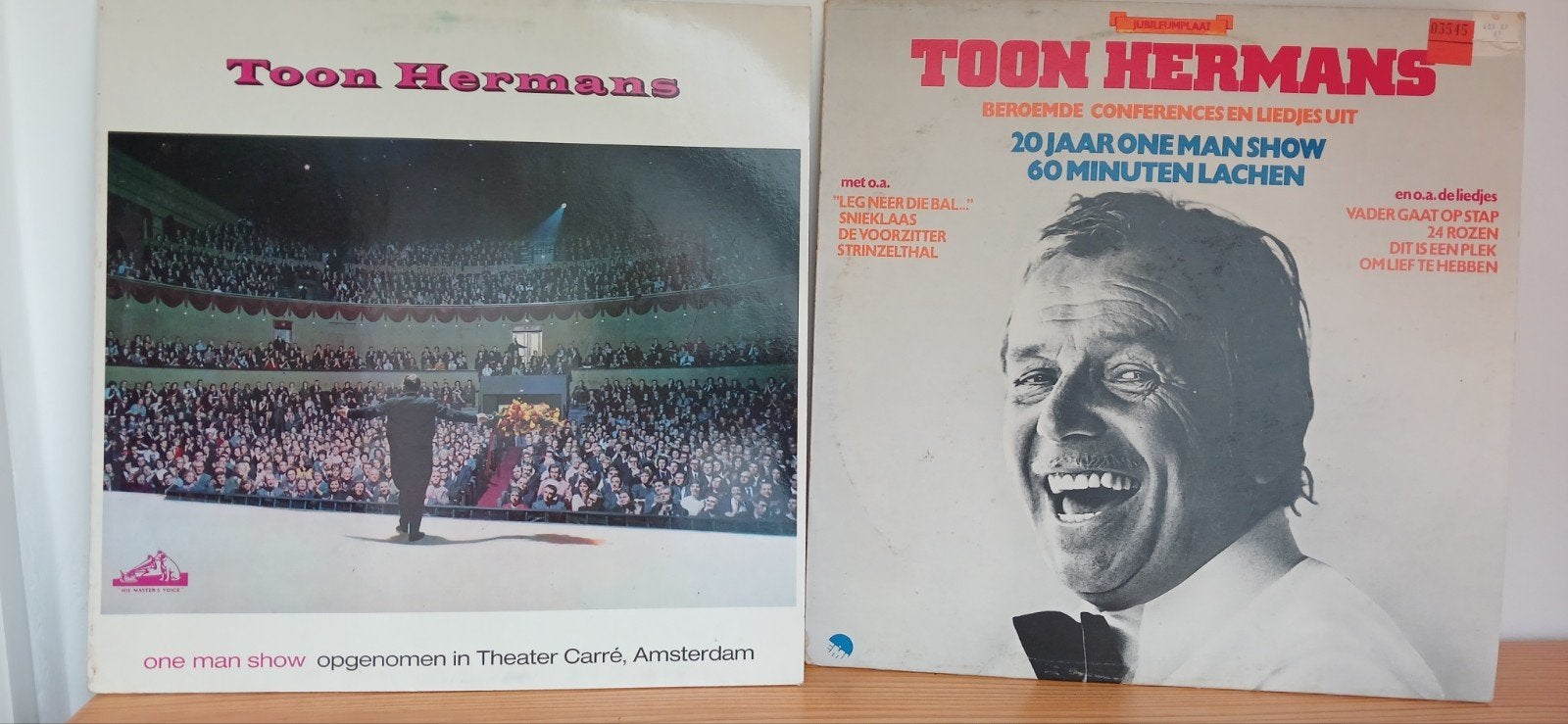 Toon Hermans LP's: One Man Show & 20 Jaar One Man Show, Cd's en Dvd's, Vinyl | Nederlandstalig, Ophalen of Verzenden, Gebruikt