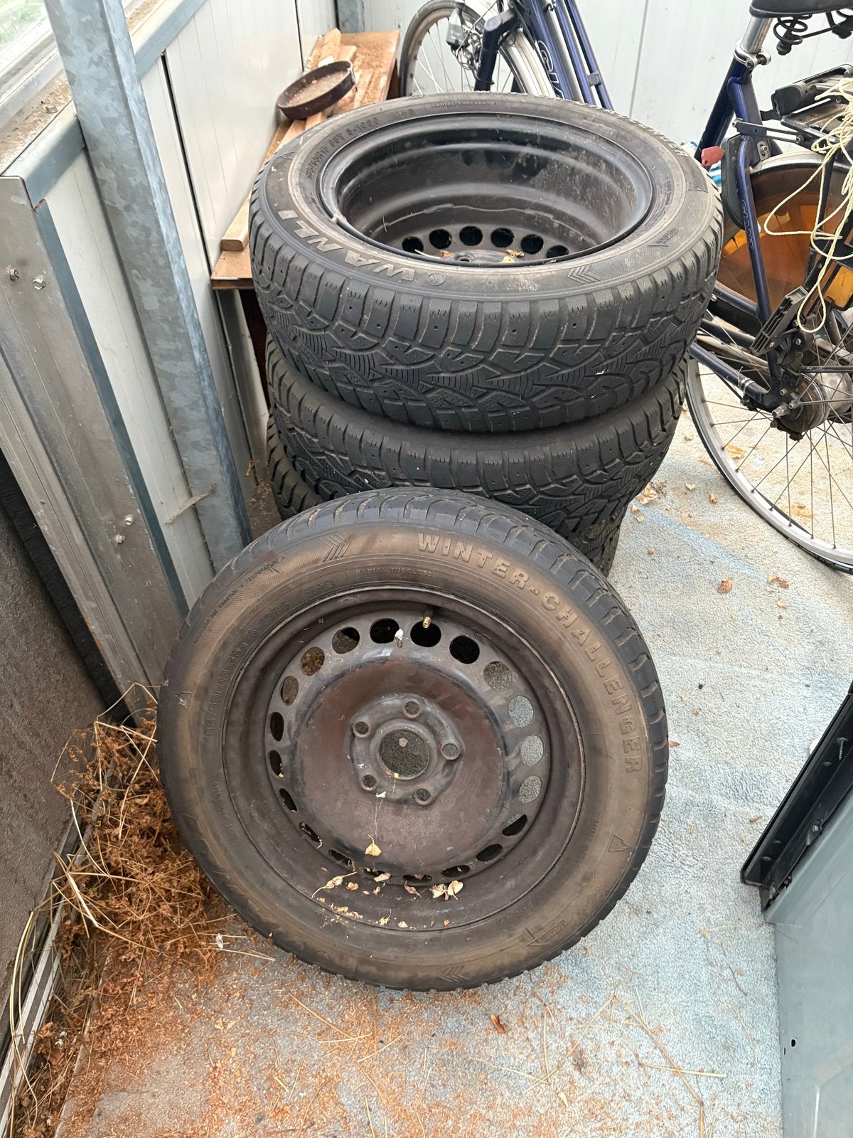 Winterbanden met velgen 185/65R15 88T, Auto-onderdelen, Ophalen, Gebruikt, 15 inch, Banden en Velgen