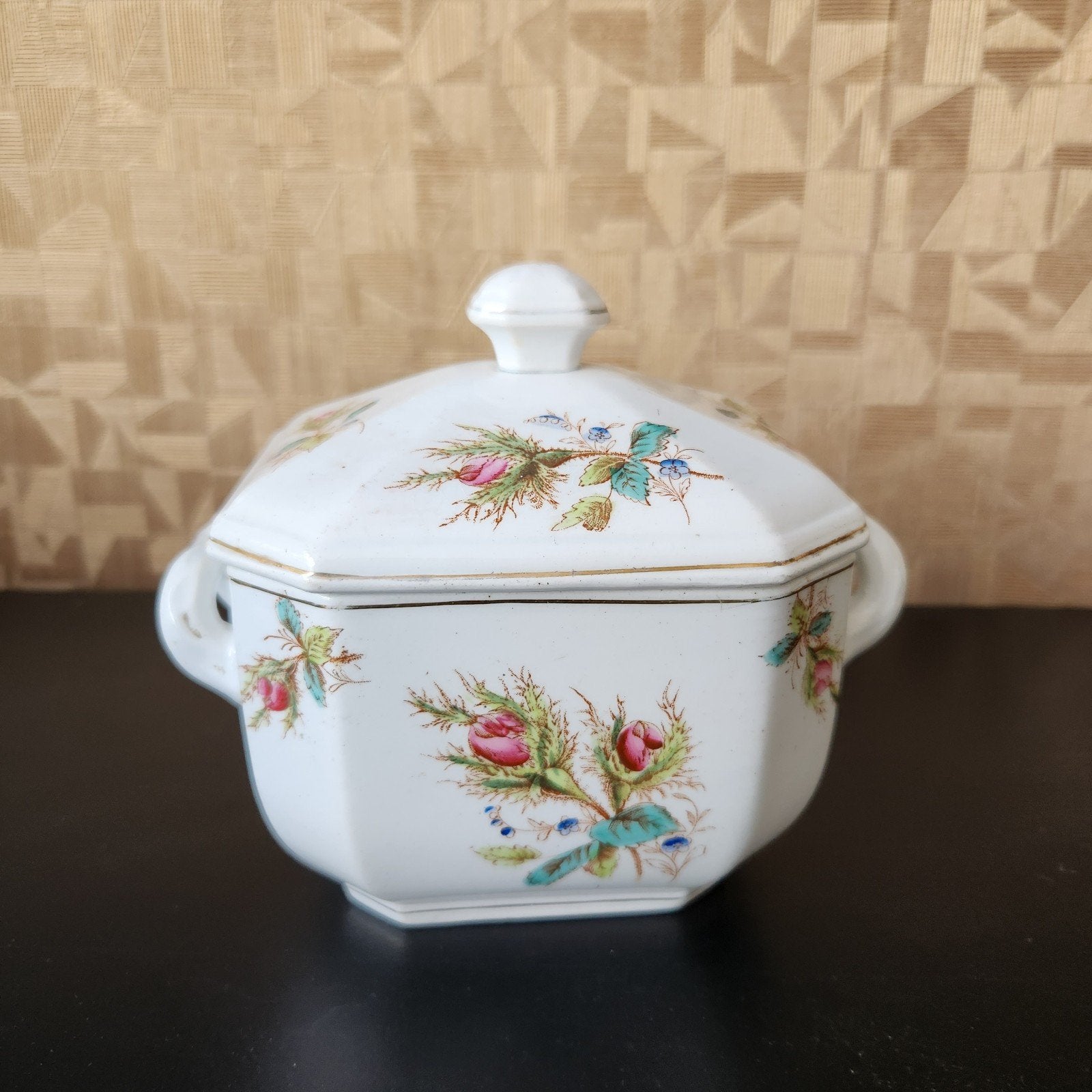 Antieke suikerpot K&G Lunéville (Keller & Guérin), Antiek en Kunst, Antiek | Servies los, Ophalen