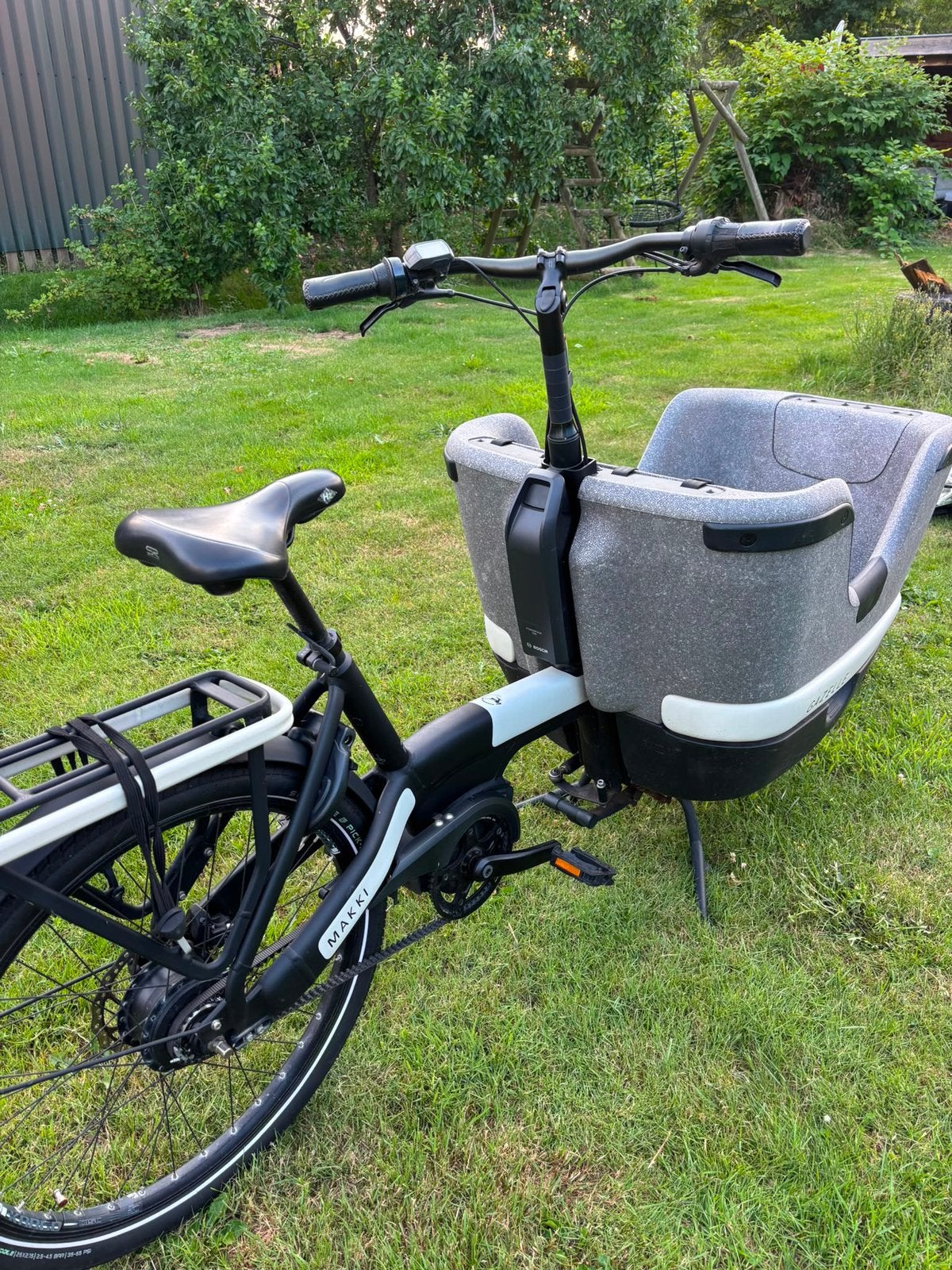 Gazelle Makki elektrische bakfiets, Ophalen, Gebruikt, 2 kinderen, Schijfrem
