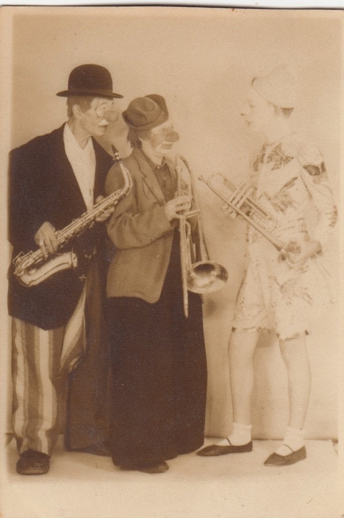 Oude Circus Fotokaart - Clowns, Verzenden, 1920 tot 1940, Ongelopen, Overige thema's