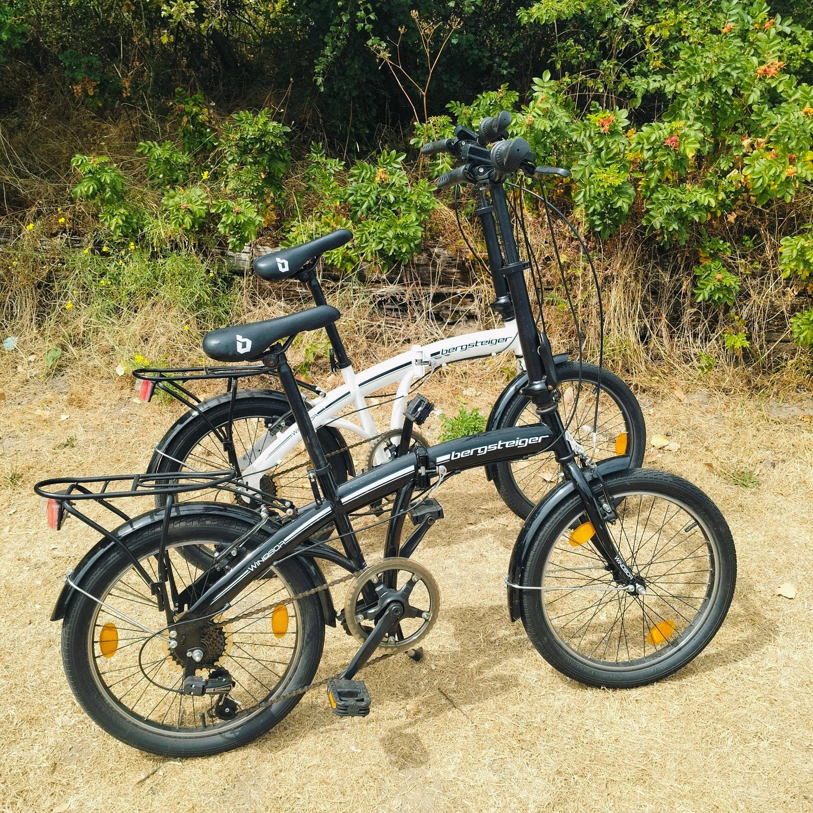 Vouwfietsen bergsteiger 20 inch zwart wit, Ophalen, Gebruikt, 20 inch of meer, Versnellingen