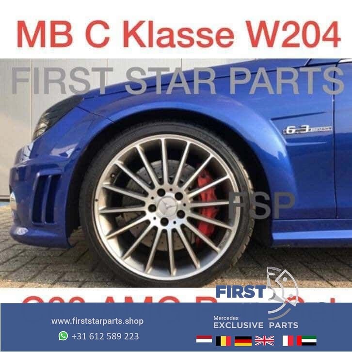 W204 C63 AMG remmen set Mercedes C Klasse 2007-2014 remklauw, Auto-onderdelen, Remmen en Aandrijving, Mercedes-Benz, Gebruikt