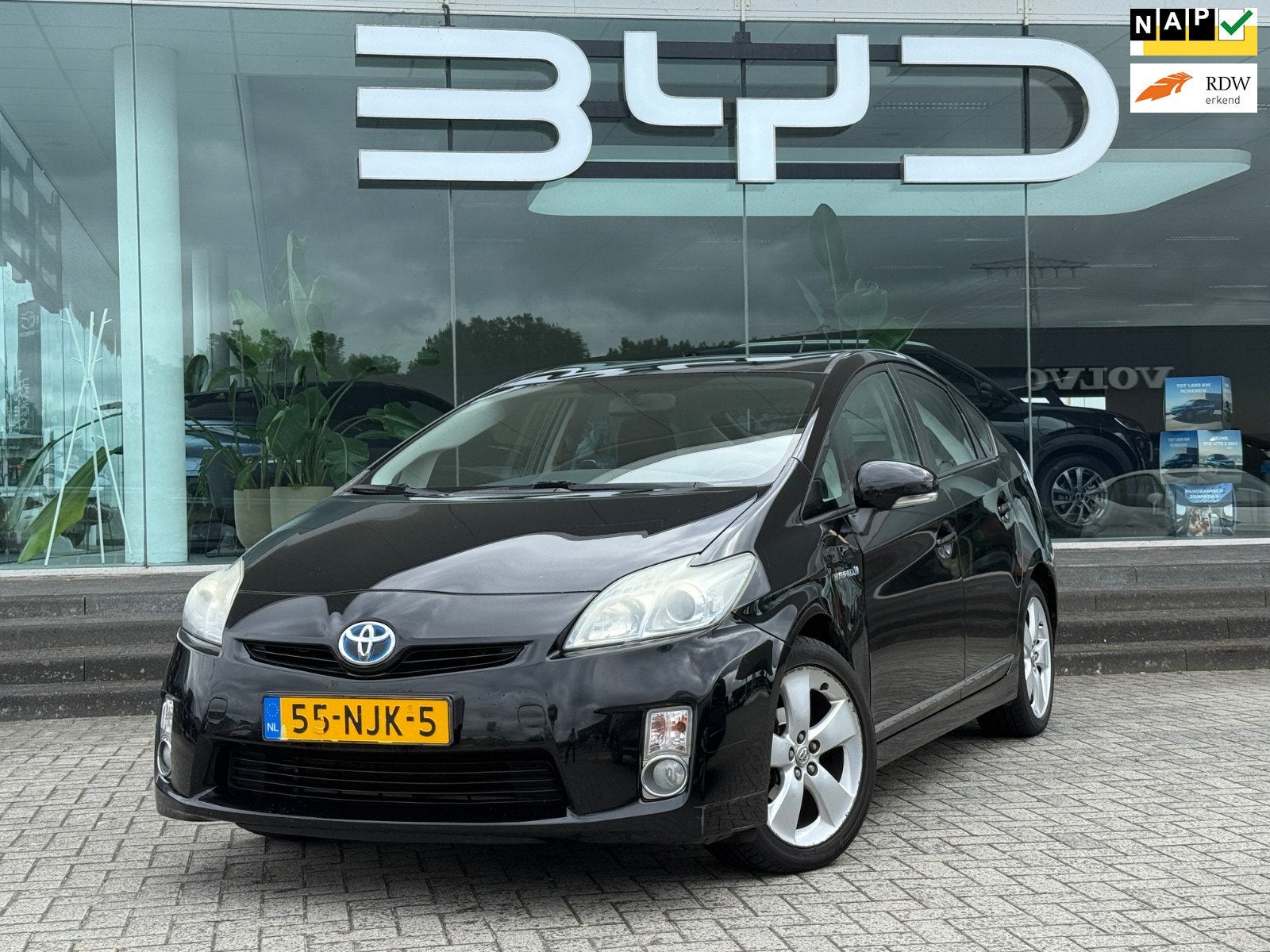 Toyota Prius 1.8 Dynamic LEER/AIRCO/RIJDT SUPER/APK 9-2027!, Auto's, Toyota, Gebruikt, Zwart, 4 cilinders, Zwart