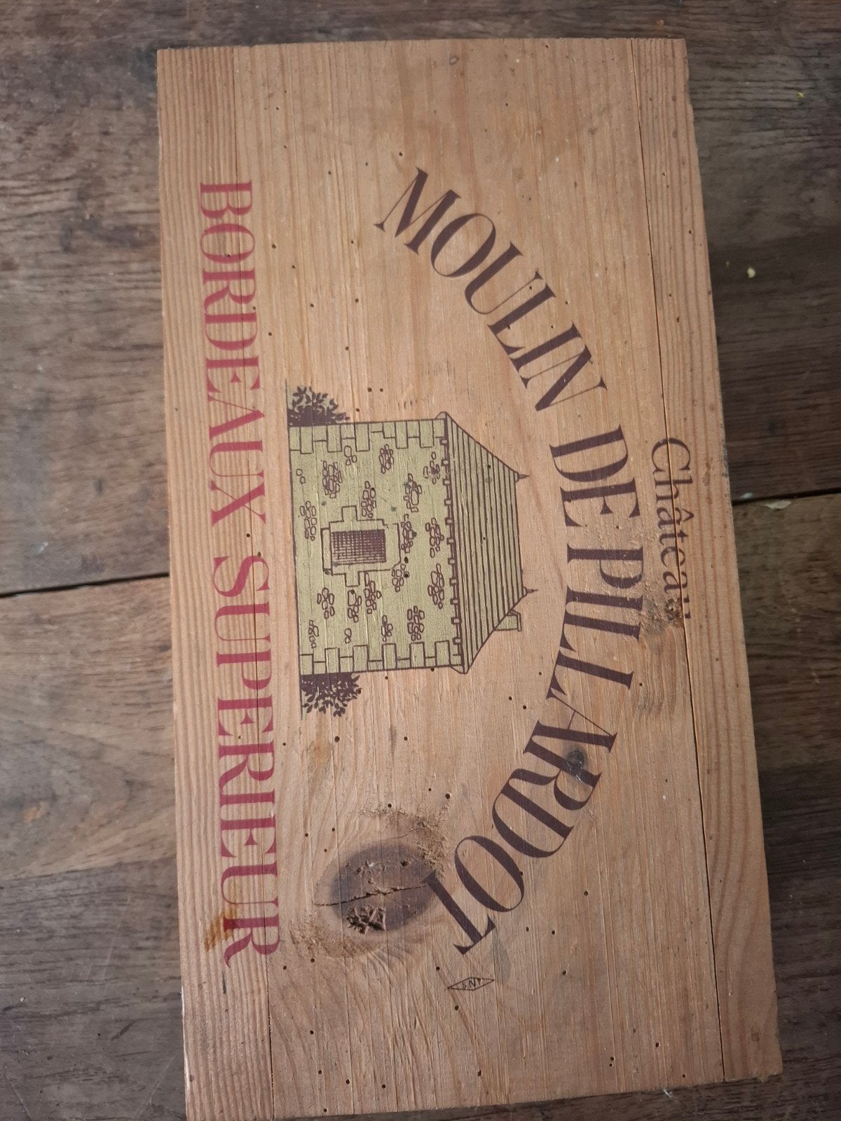 Château Moulin de Pillardot 1985 Bordeaux Superieur, Verzamelen, Ophalen of Verzenden, Gebruikt, Frankrijk, Rode wijn