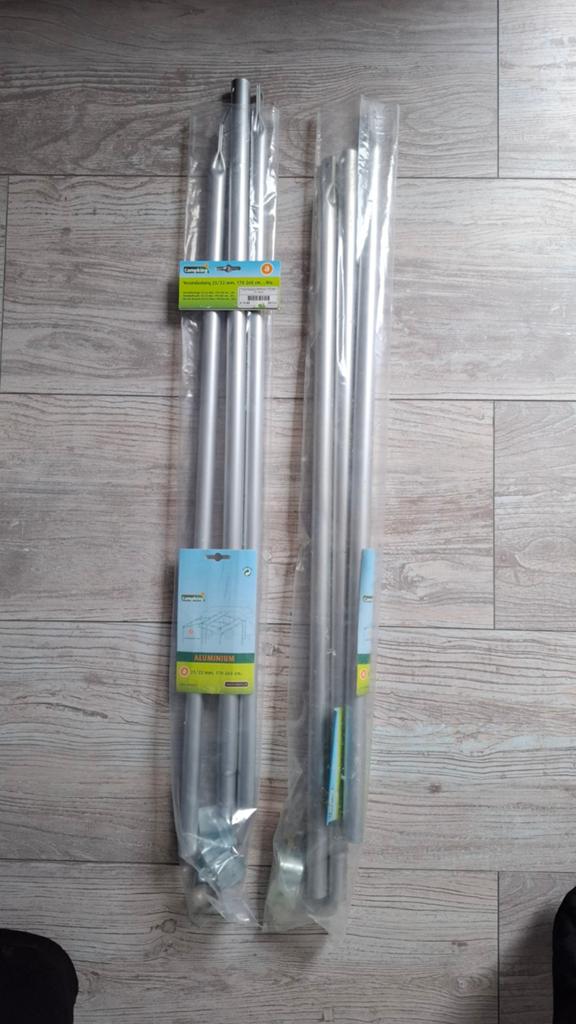 Campking Verandastang 25/22 mm 170-260 cm Alu, Caravans en Kamperen, Ophalen of Verzenden, Nieuw