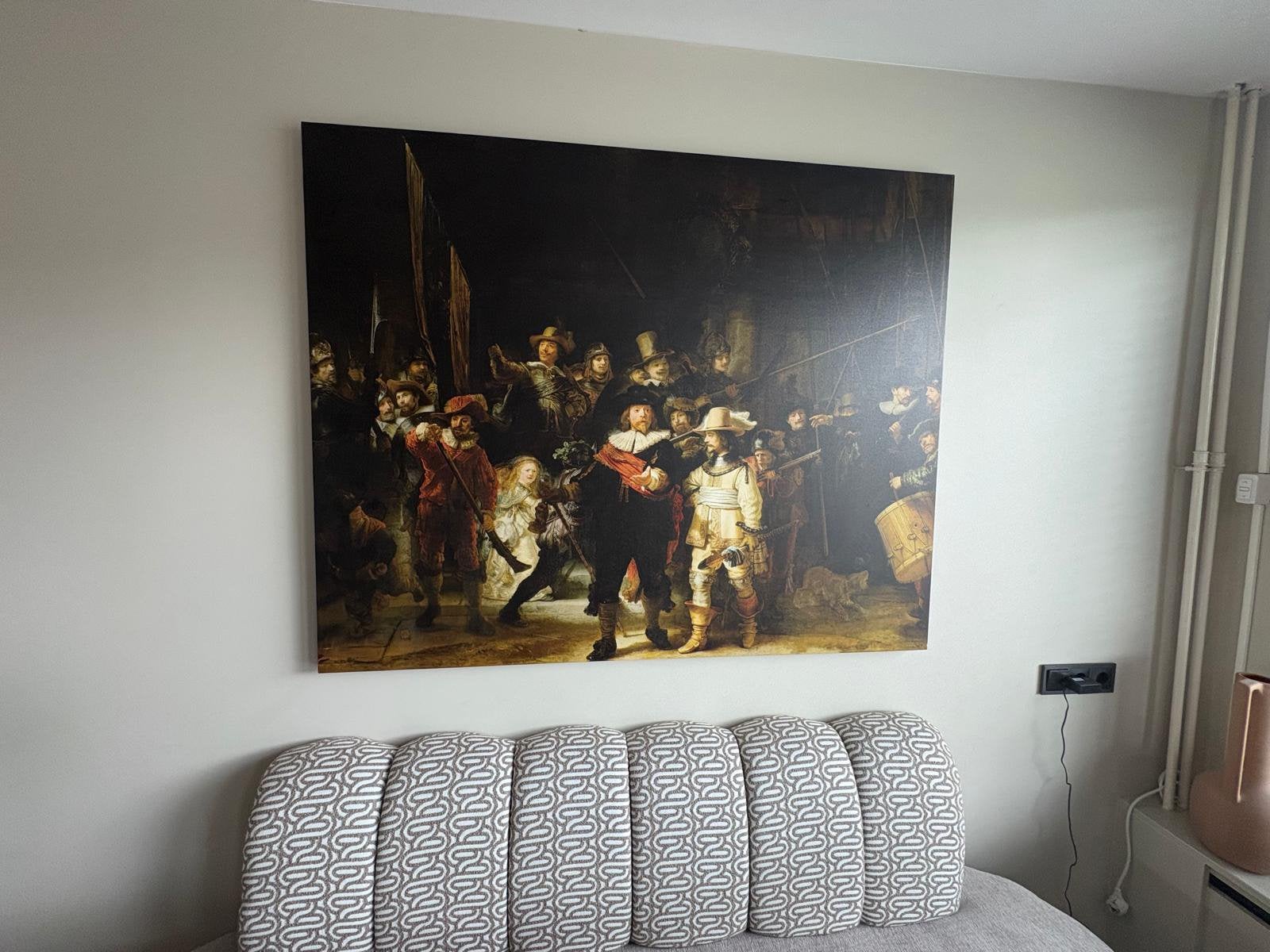 Nachtwacht op canvas 150 x 120 cm, Ophalen