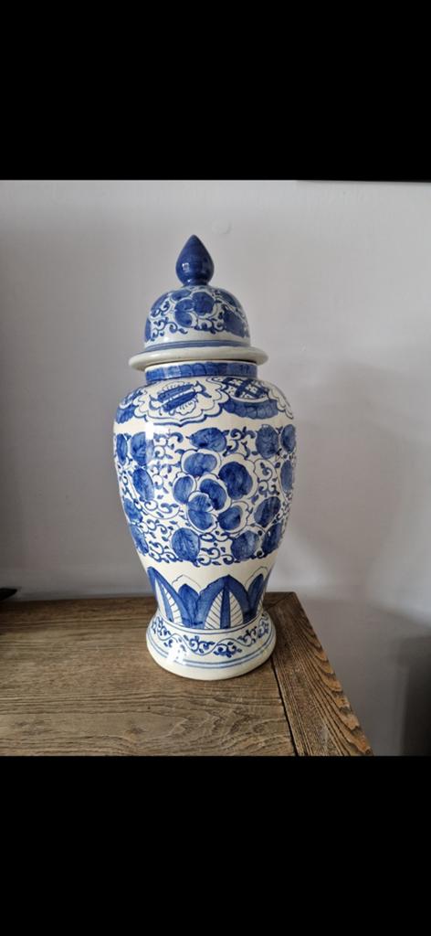 Grote Porseleinen Dekselvaas VOC +/- 65cm hoog Antiek, Antiek en Kunst, Ophalen